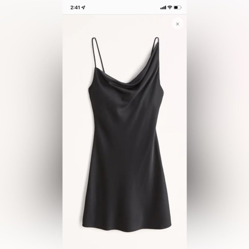 Abercrombie and Fitch Asymmetrical Cowlneck Mini Dress